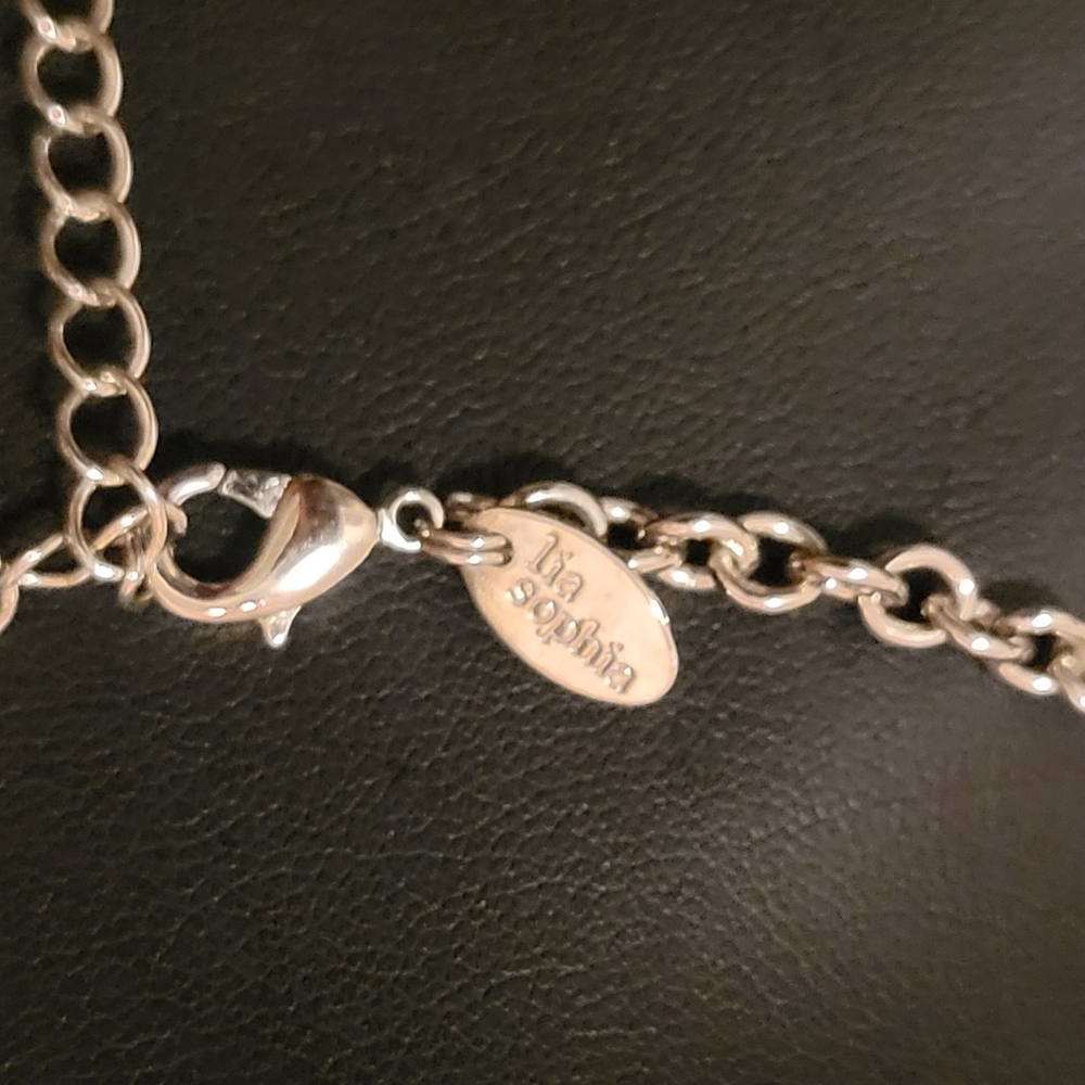 Estate Lia Sophia Abalone Shell Necklace - Picture 5 of 5